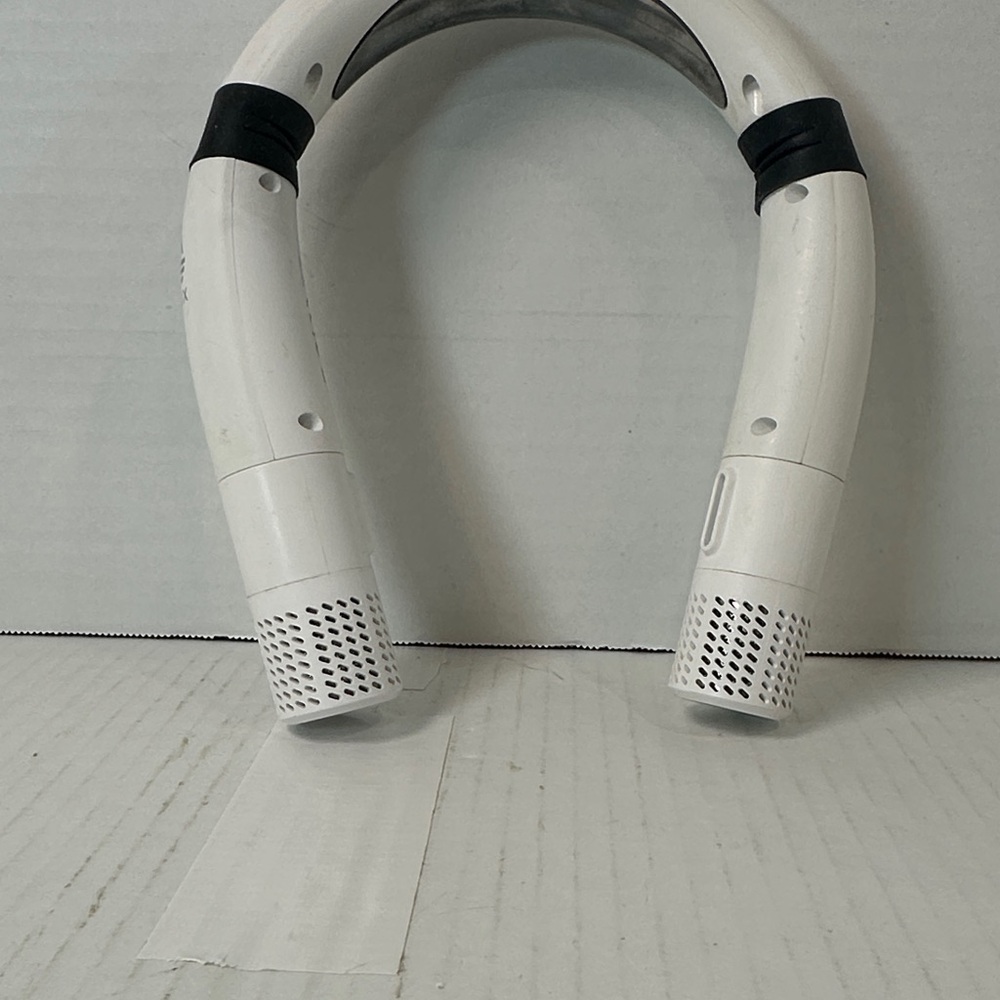 White Neckband cooling fan